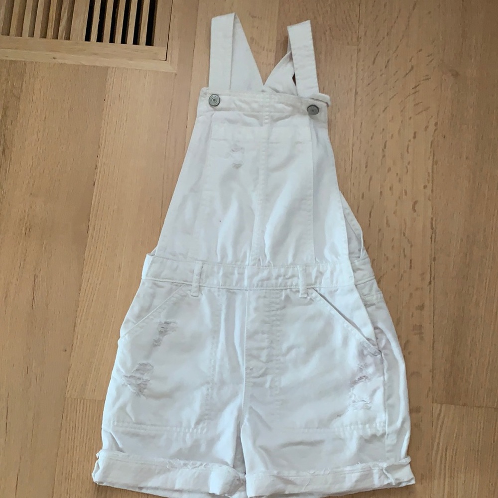 Kids white overalls